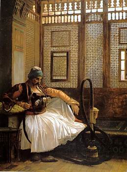 Arab or Arabic people and life. Orientalism oil paintings  463